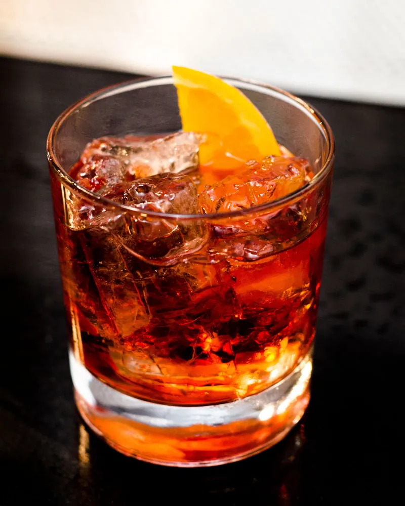 Negroni con scorza d’arancia